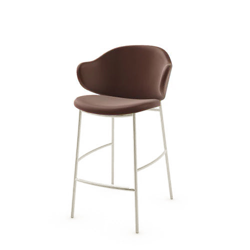 banco holly tipo piel y metal