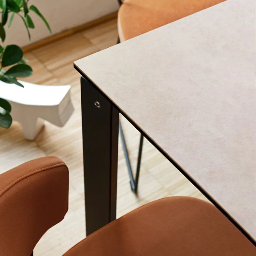 Mesa Extensible Eminence Fast base madera de haya 130 cm. Muebles Italianos