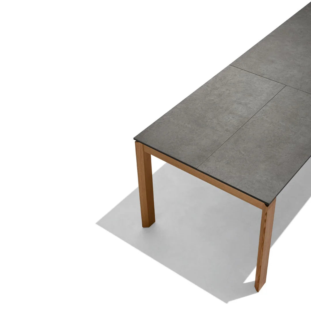 Mesa Extensible Eminence Fast base madera de fresno 130 cm. Muebles Italianos