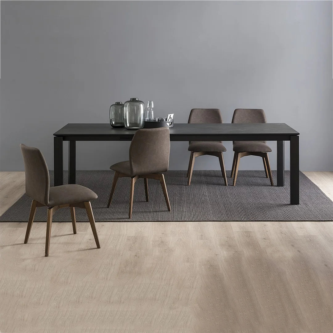 Mesa Extensible Eminence Fast base madera de haya 130 cm. Muebles Italianos