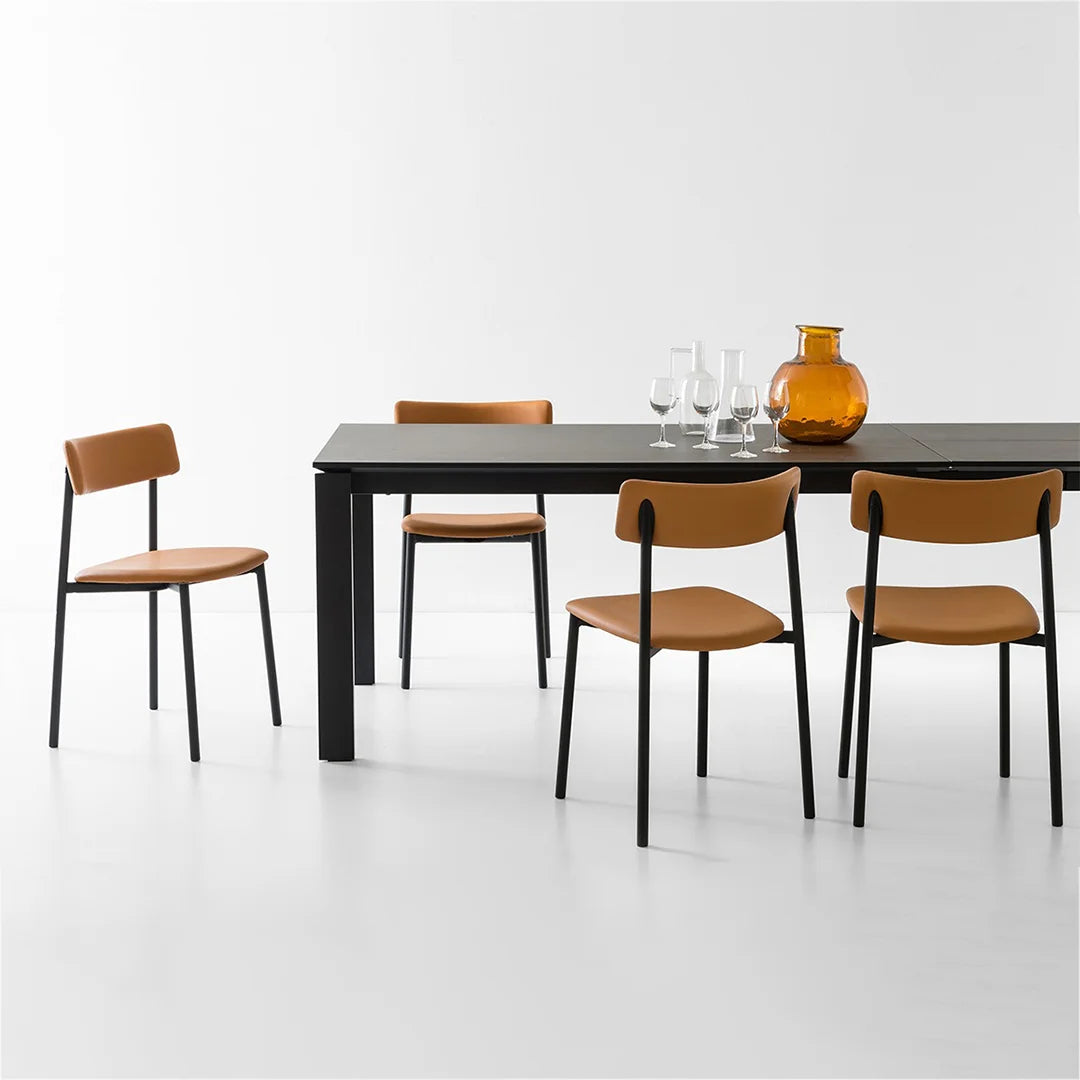 Mesa Extensible Eminence Fast base madera de fresno 130 cm. Muebles Italianos