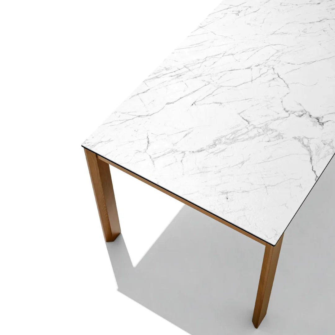 Mesa Extensible Eminence Fast base madera de fresno 160 cm. Muebles Italianos