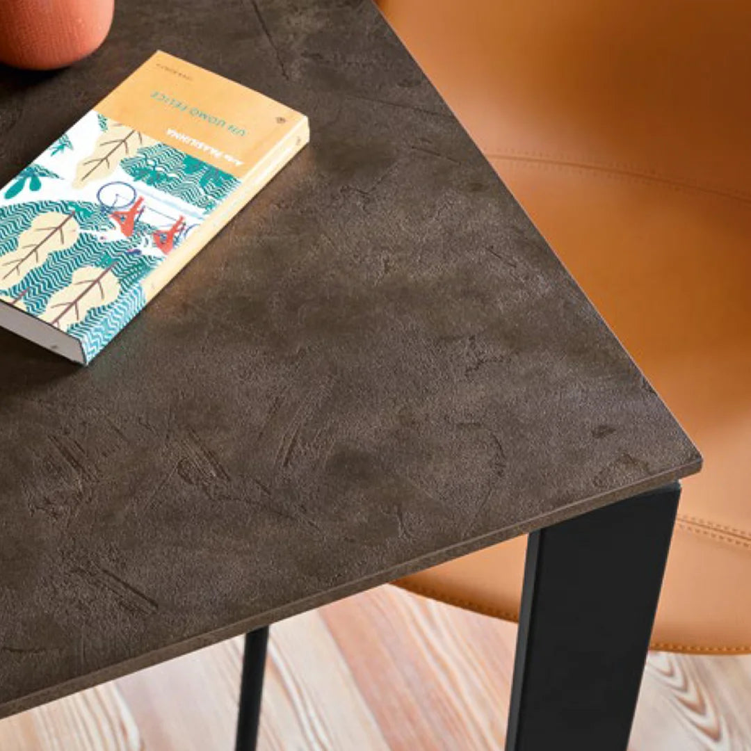 Mesa Extensible Eminence Fast base metalica 160 cm. Muebles Italianos