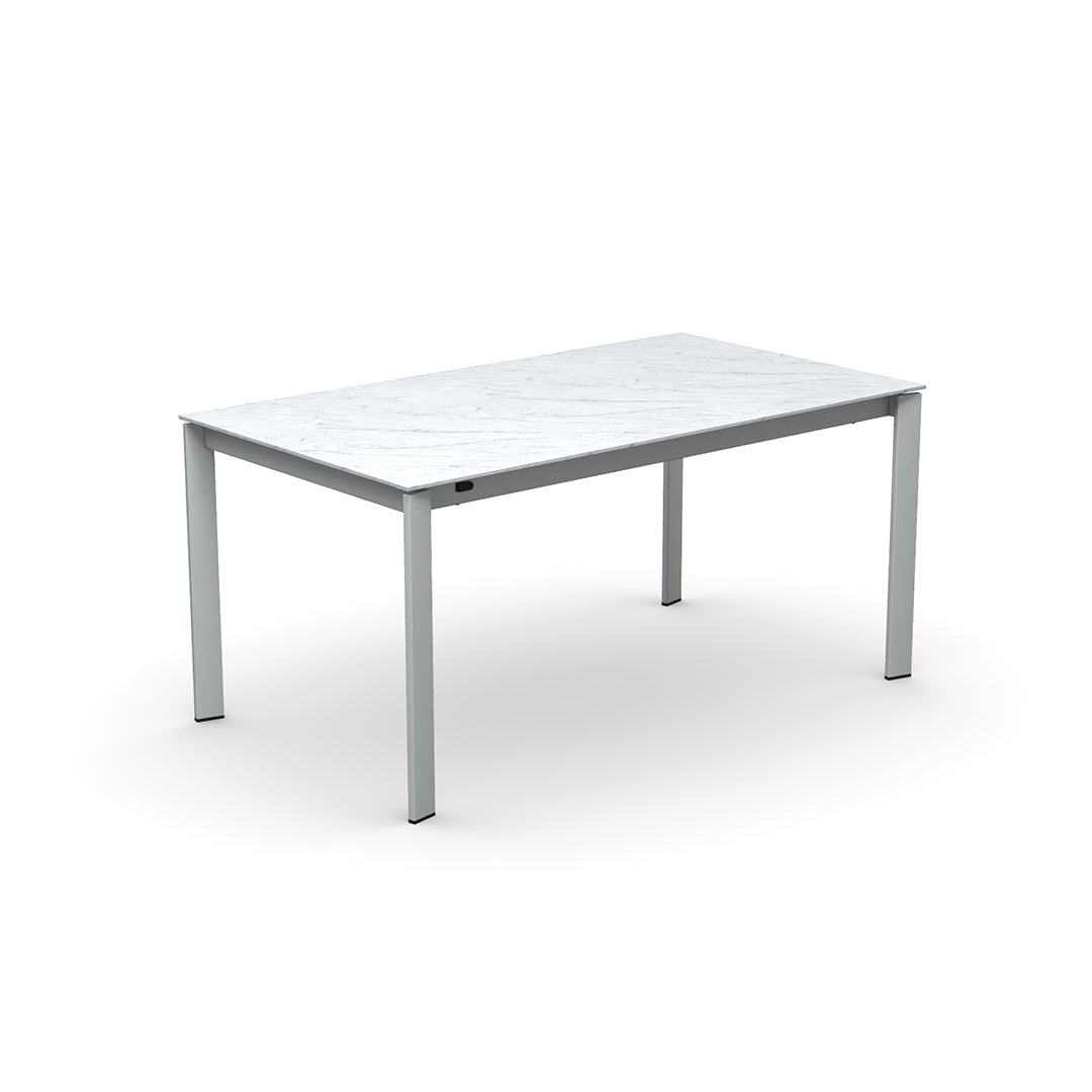 Mesa Extensible Eminence Fast base metalica 160 cm. Muebles Italianos variant