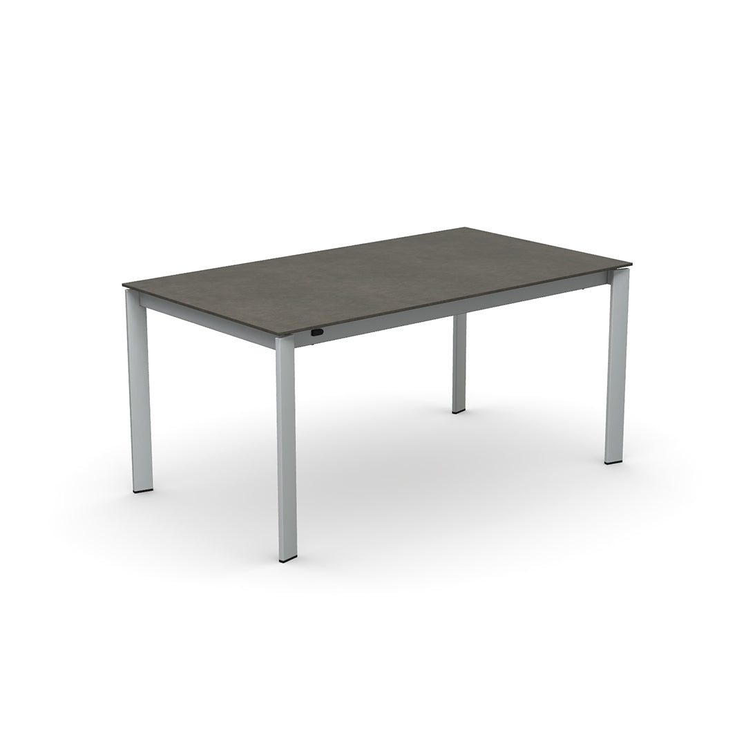 Mesa Extensible Eminence Fast base metalica 160 cm. Muebles Italianos variant