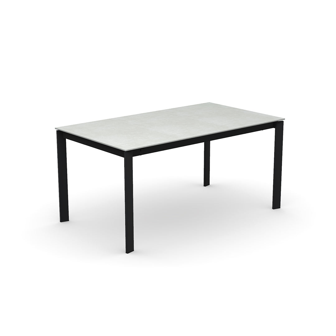 Mesa Extensible Eminence Fast base metalica 160 cm. Muebles Italianos variant