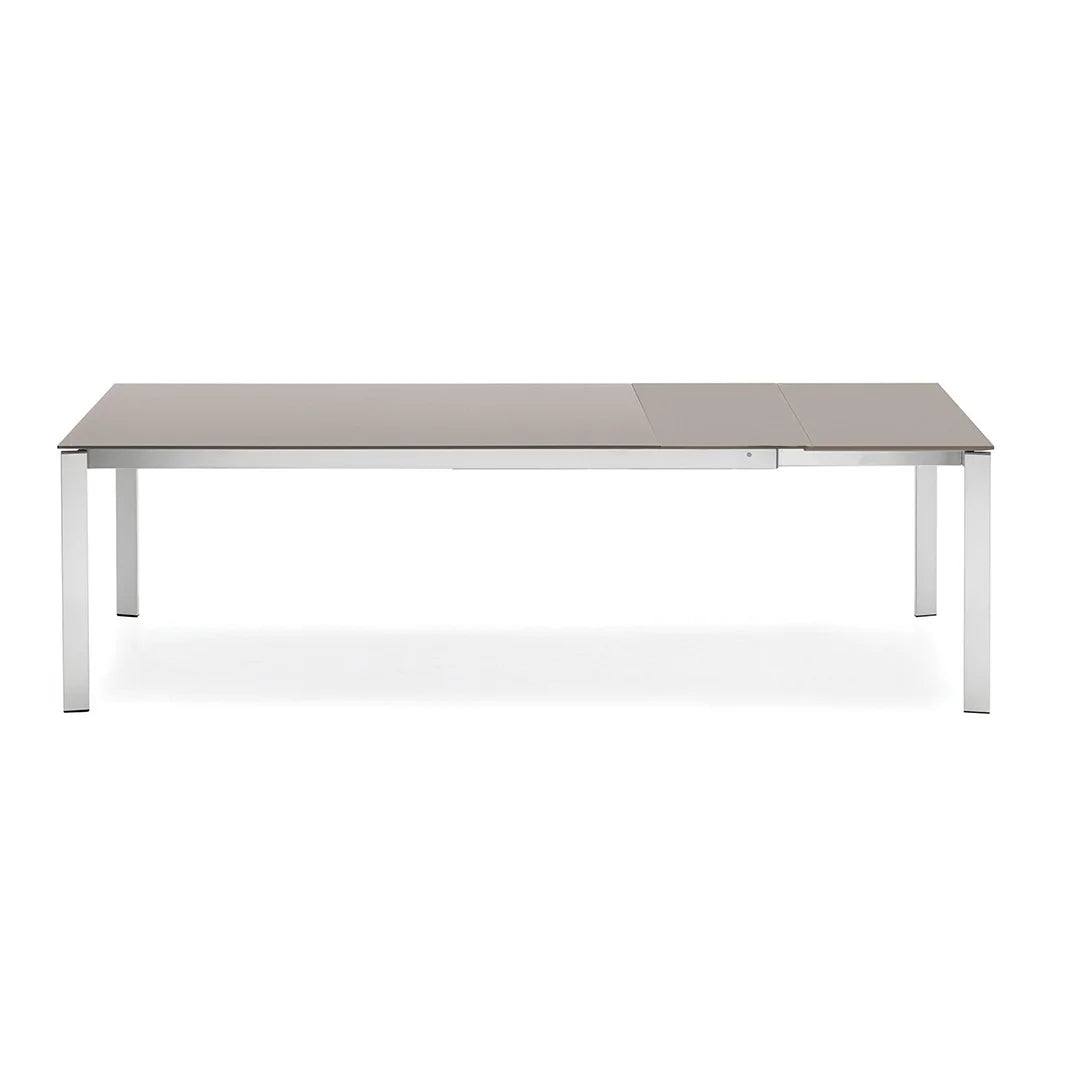 Mesa de doble extensión Eminence base metalica 160 cm. Muebles Italianos
