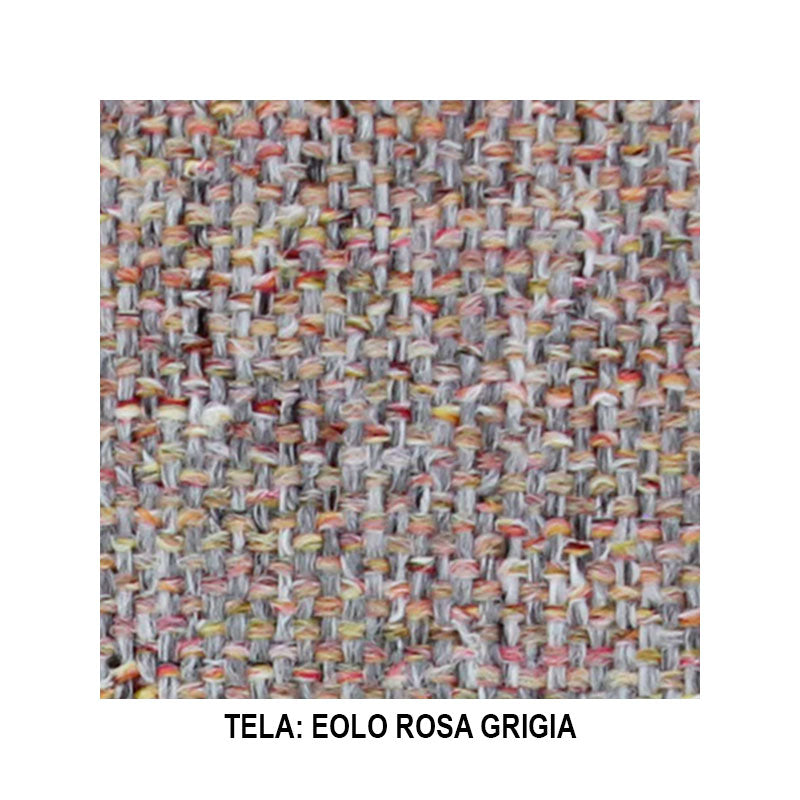 Sofá Destrezza Natuzzi  tela Eolo Rosa Grigia