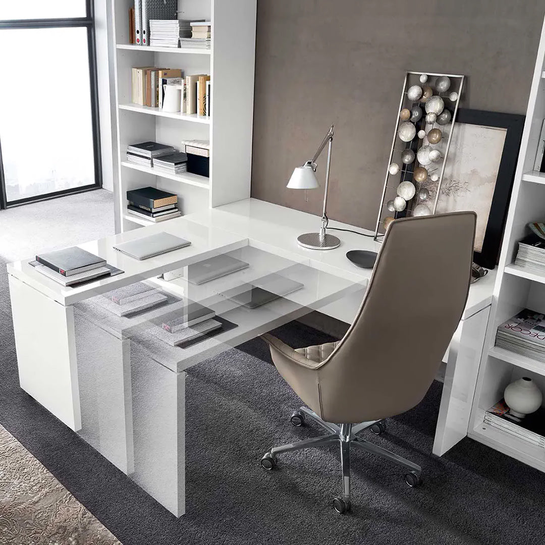 Escritorio deslizante con contra Sedona. Muebles Italianos