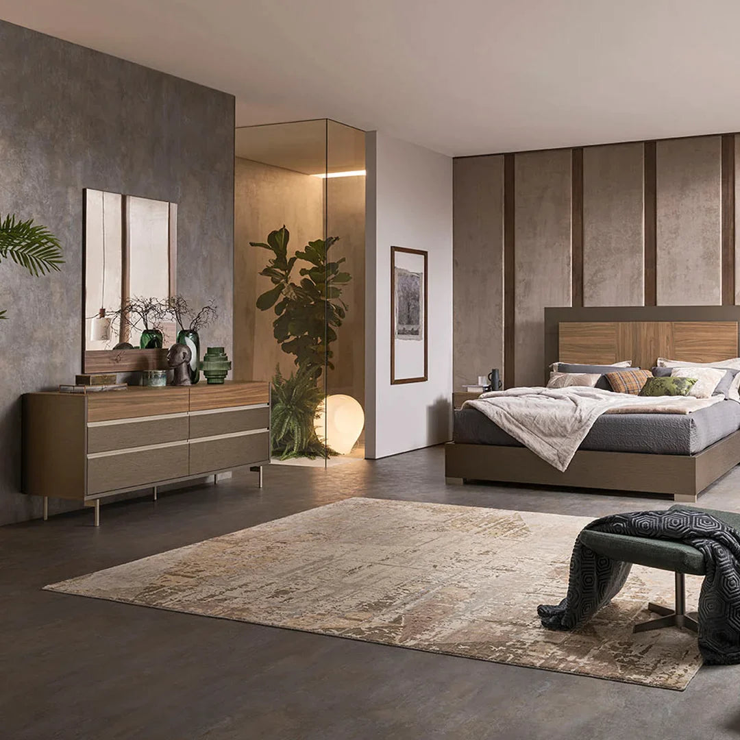 Espejo de City Life nogal. Muebles Italianos