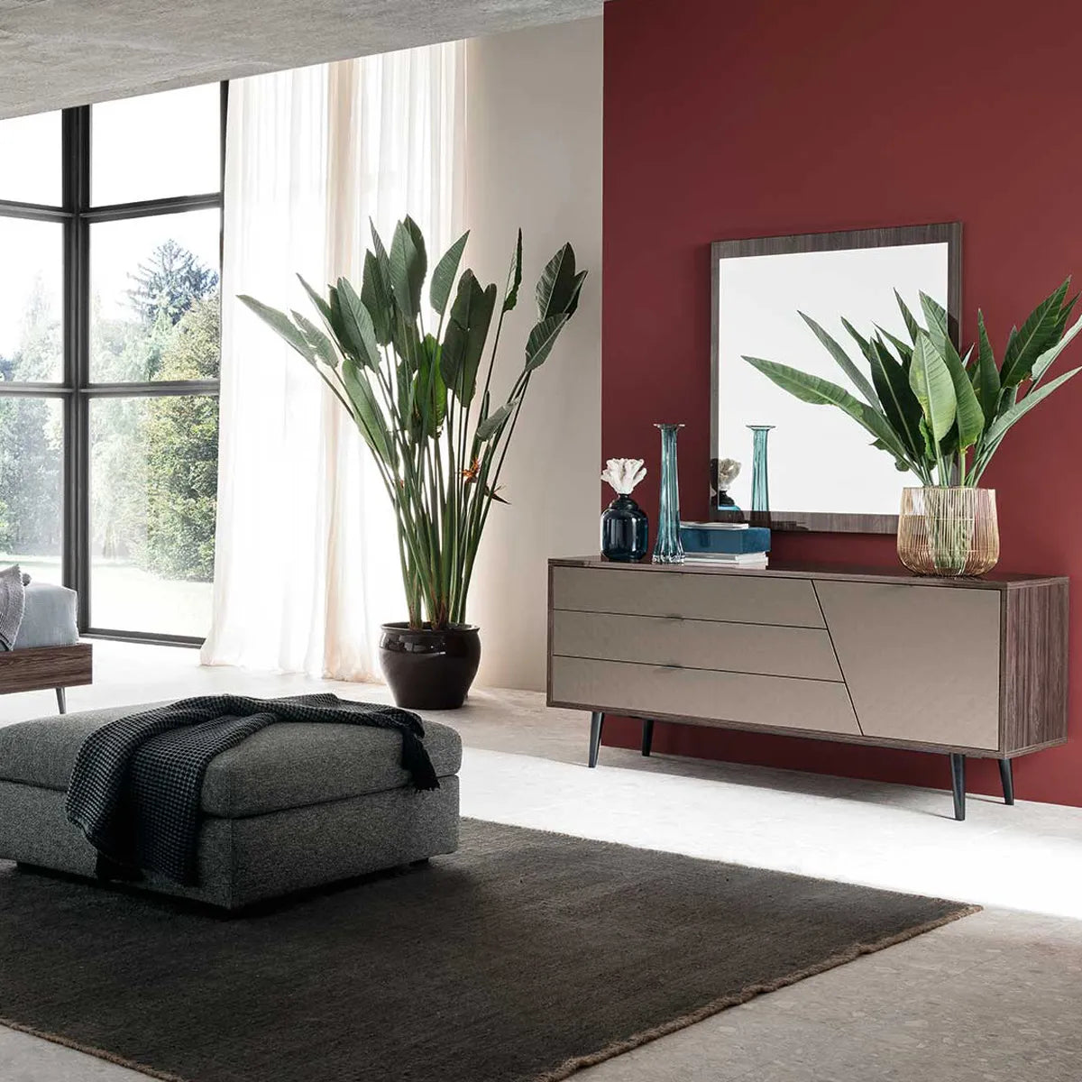 Espejo Frida de recámara. Muebles Italianos