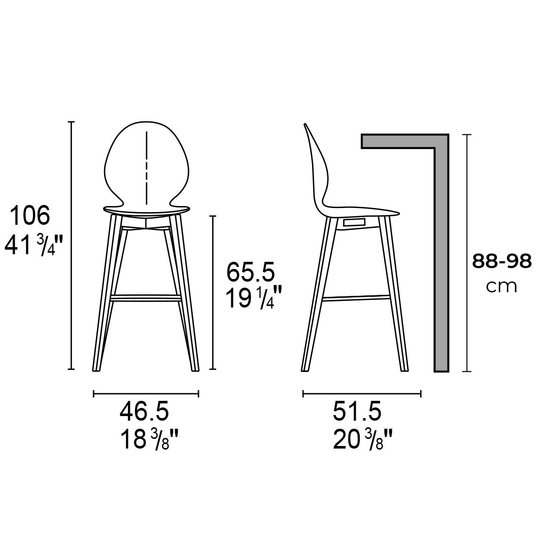 banco basil cuero y madera