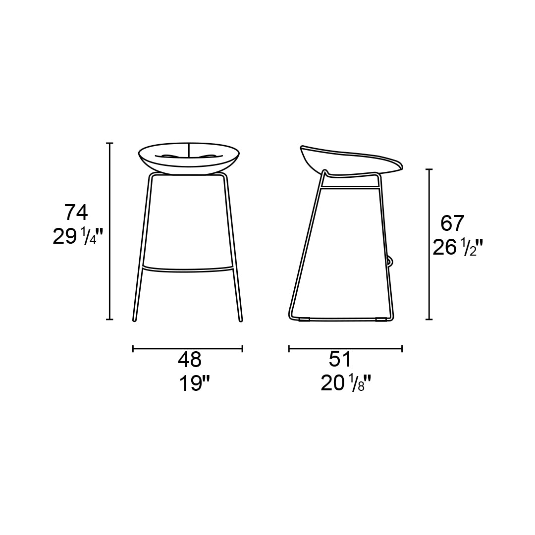 banco palm tipo piel y metal