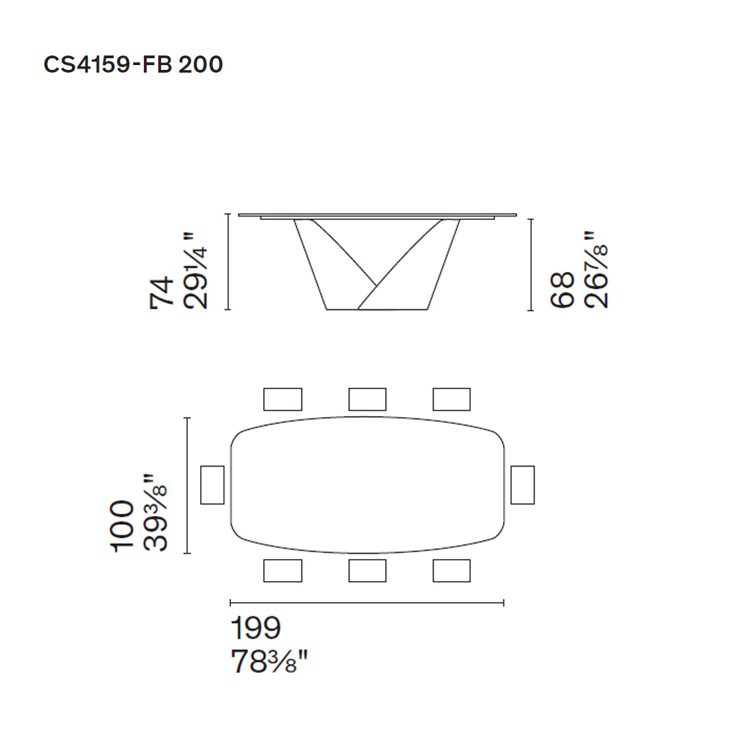 mesa Calla fija FB 200