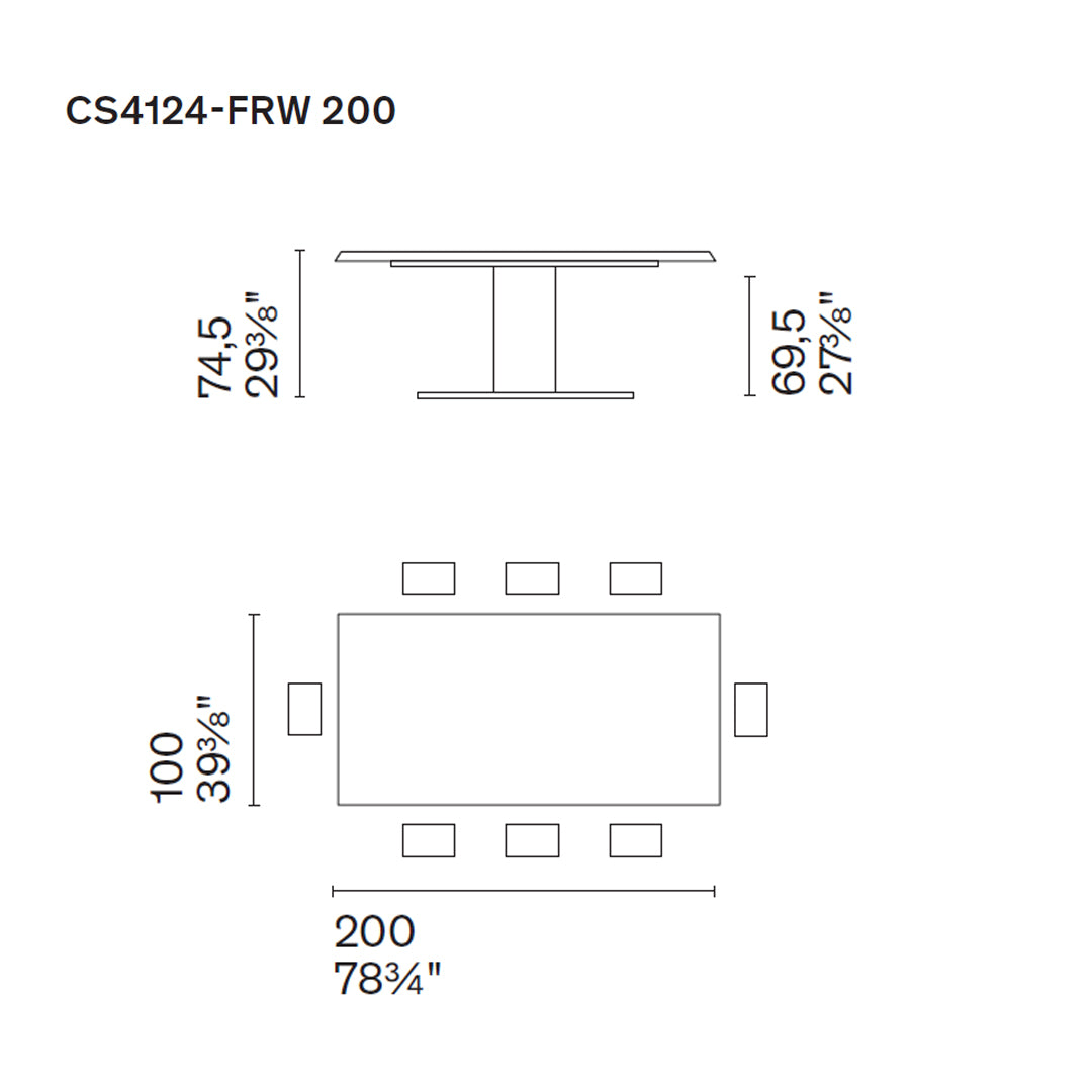 mesa Cameo fija FRW 200