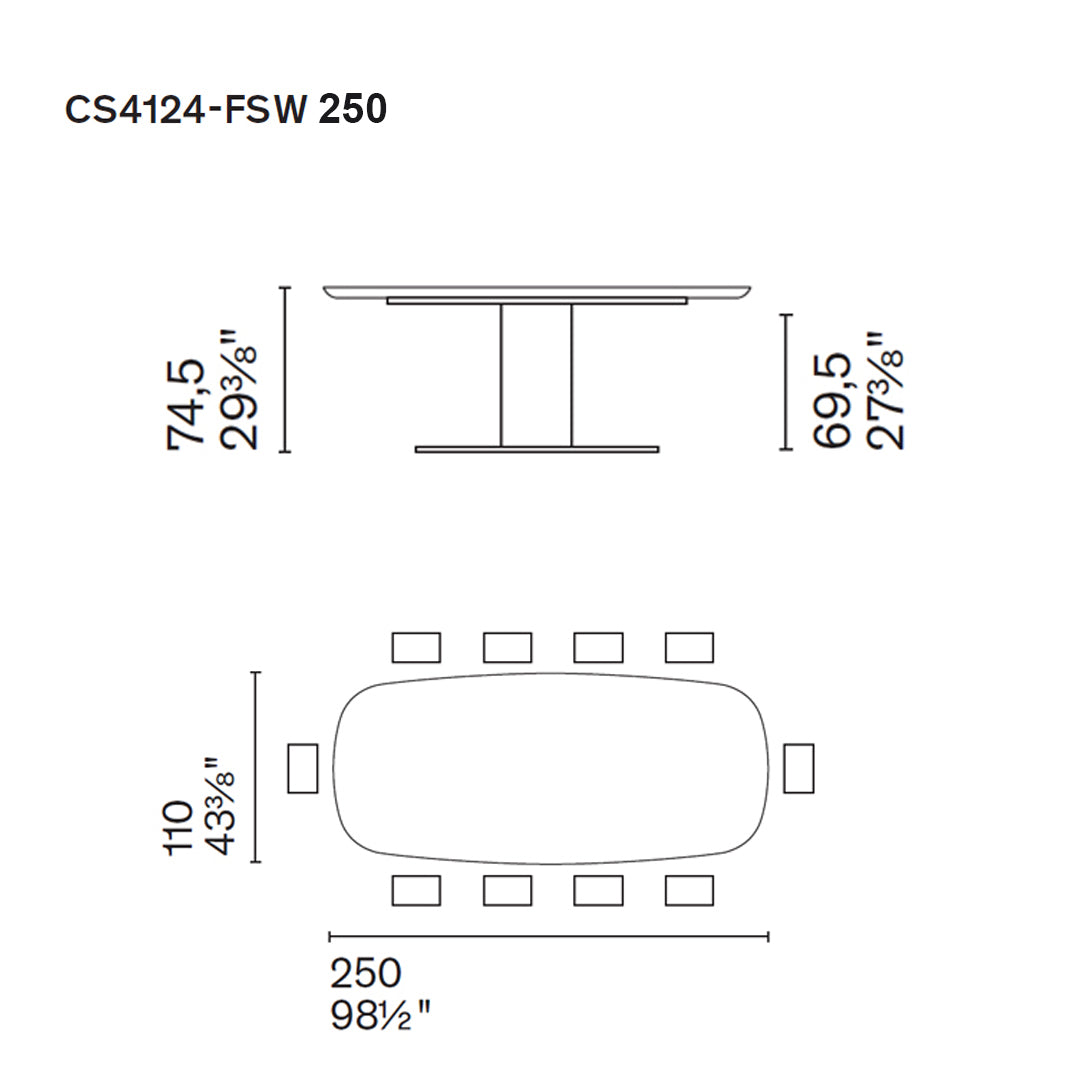 mesa Cameo fija FSW 250