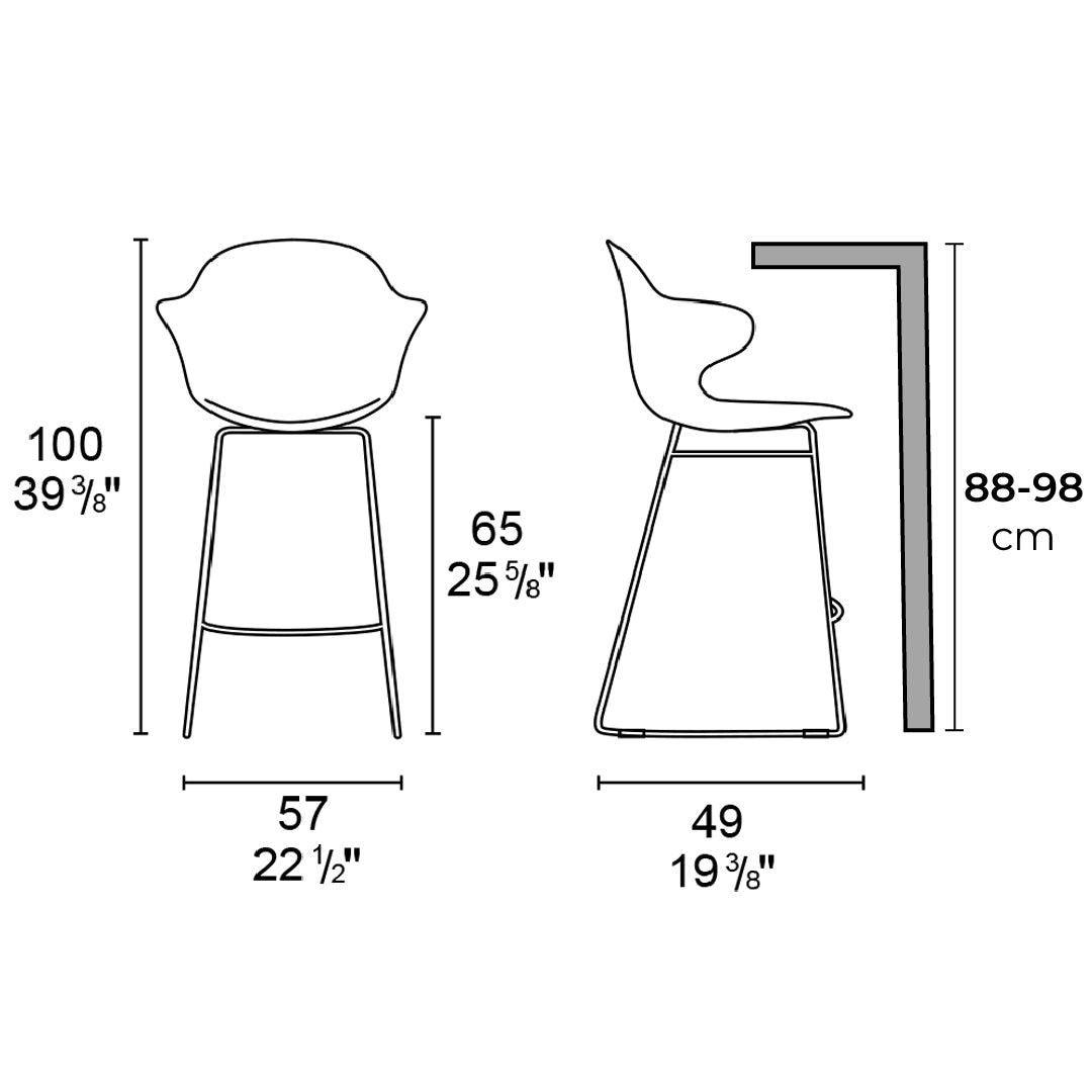 banco saint tropez policarbonato y metal