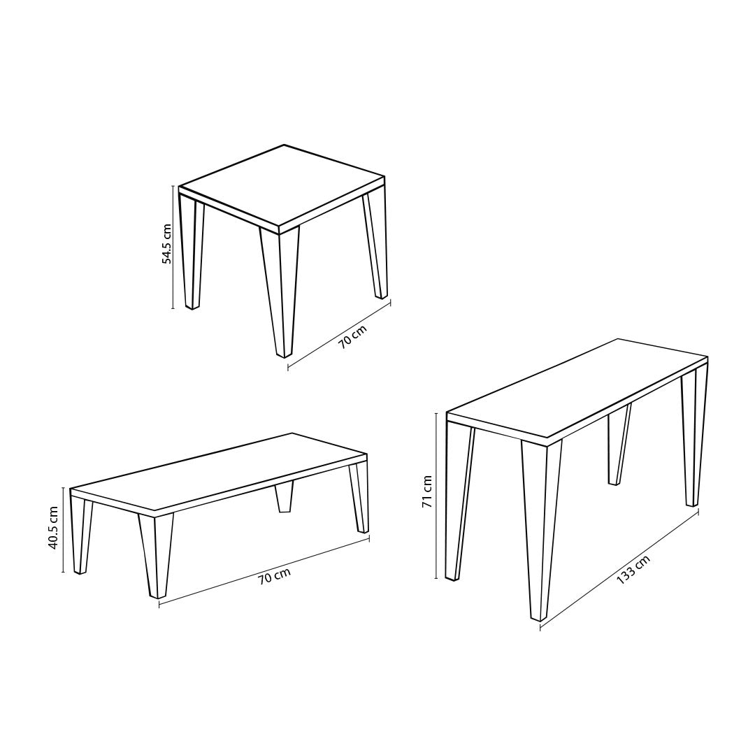 ESQUEMA SET MESAS MURANO