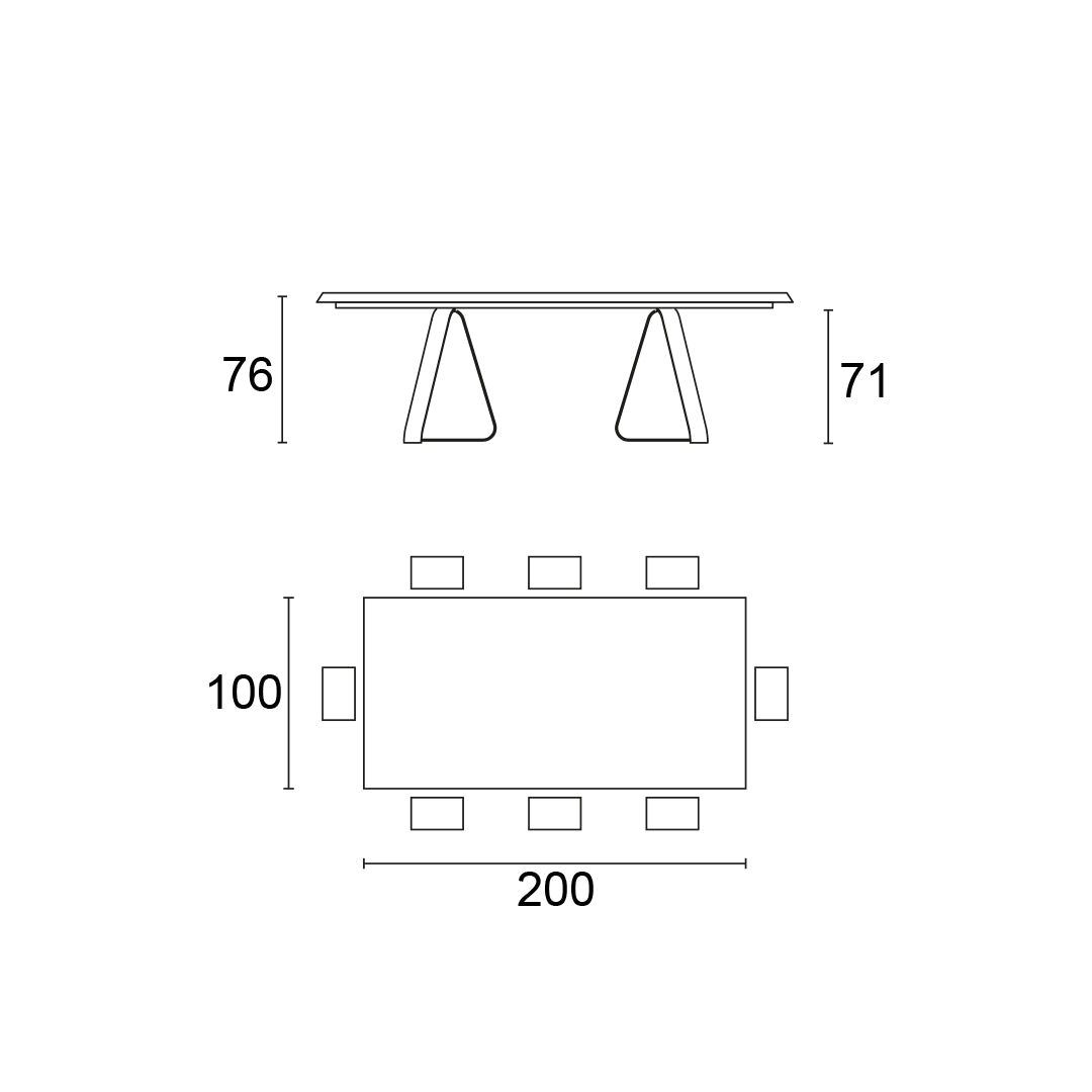 mesa sunshine fija rectangular FRW 200