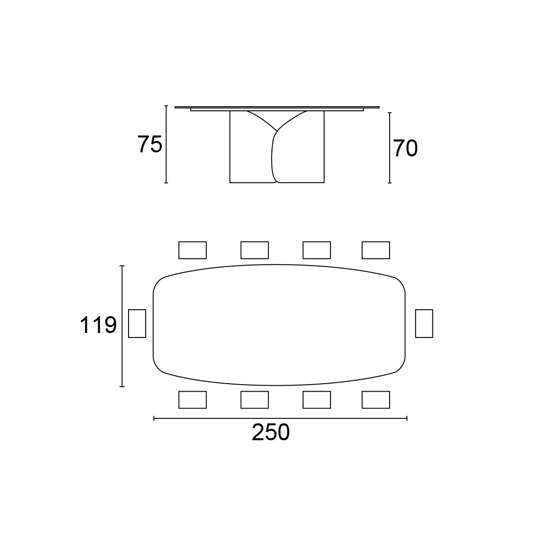 mesa twins fija FB A 250