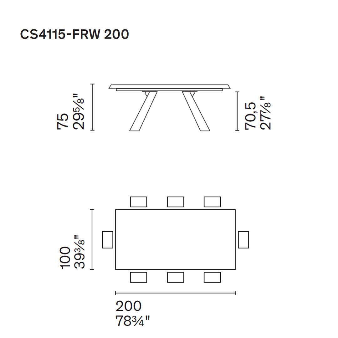 mesa Icaro fija FRW 200