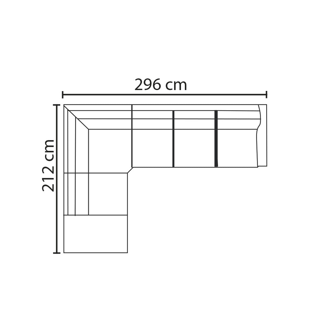 ESQUINERO IZQUIERDO DESTREZZA NATUZZI ESQUEMA