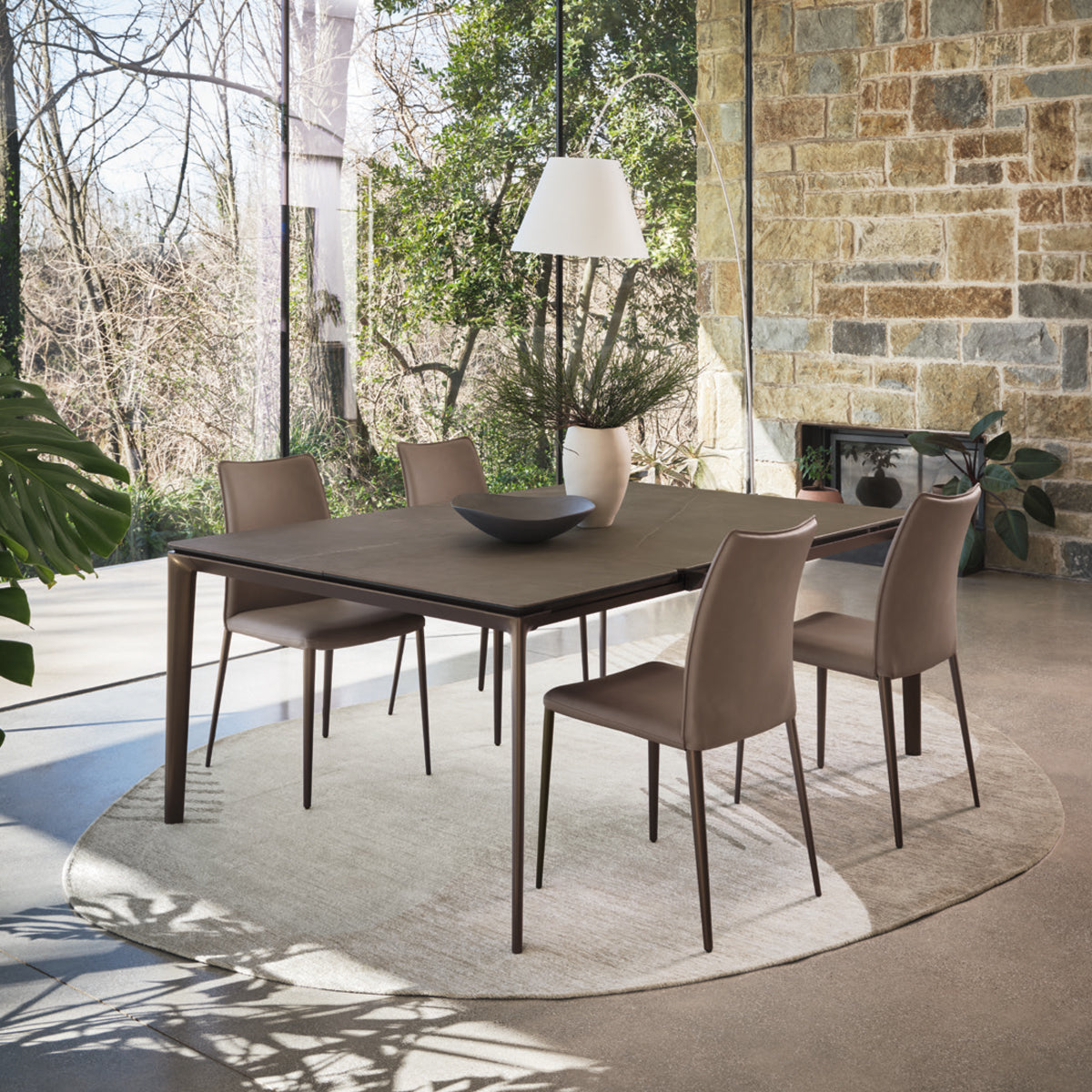 silla fay tipo piel de metal