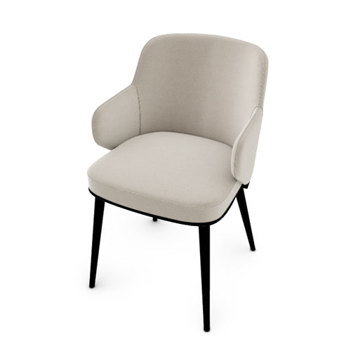 silla foyer metal con brazos