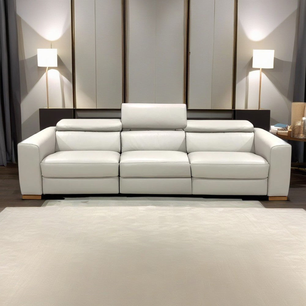 Forza Sofá Reclinable Natuzzi en piel 3 plazas