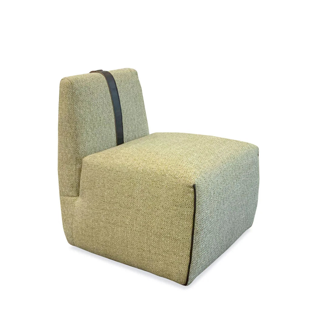 GAIA A921 VERDE MIX  LATERAL 45 NATUZZI