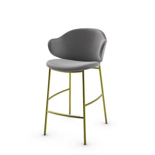 banco holly tipo piel y metal