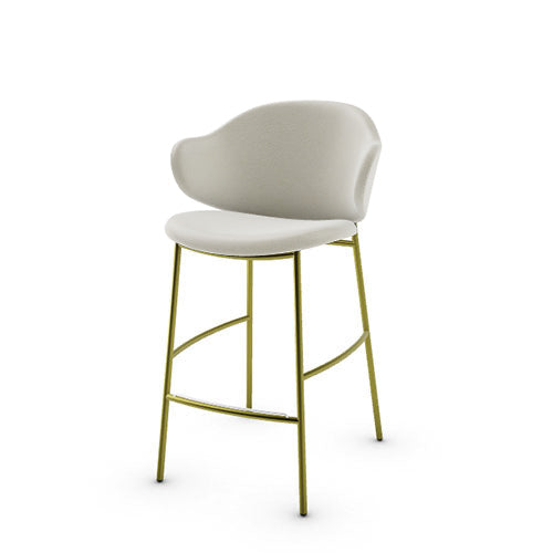 banco holly tipo piel y metal