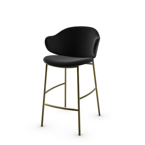 banco holly cuero y metal