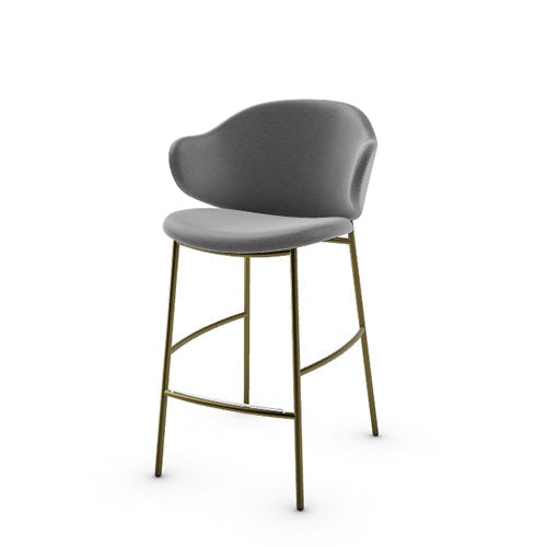 banco holly tipo piel y metal