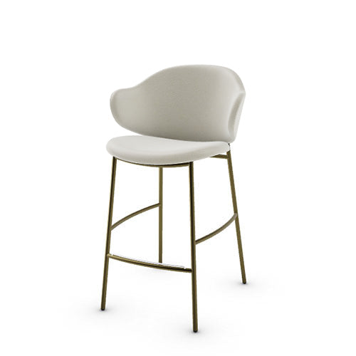 banco holly tipo piel y metal