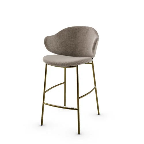 banco holly tipo piel y metal