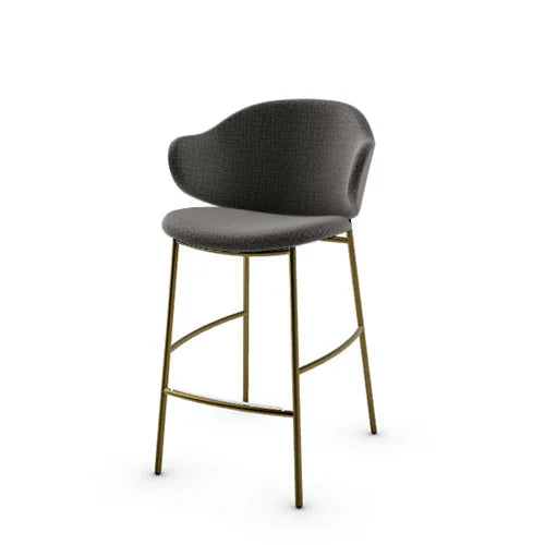 banco holly tipo piel y metal