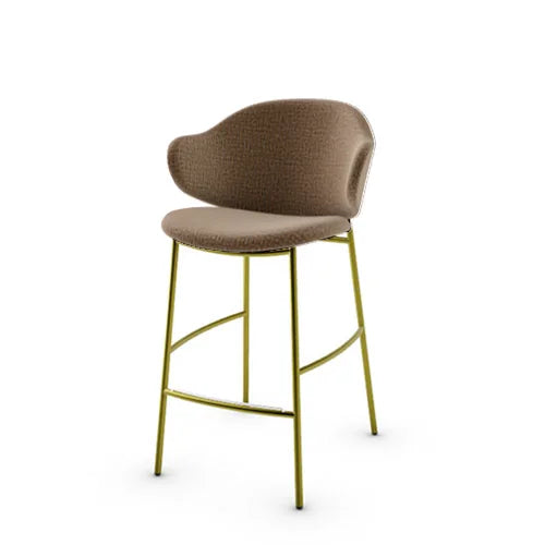 banco holly tipo piel y metal