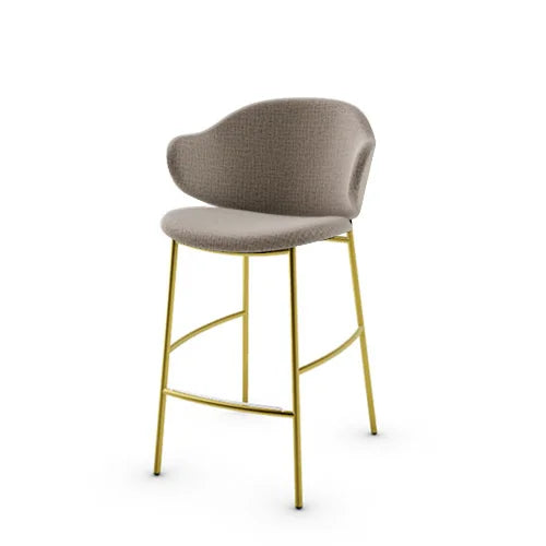 banco holly tipo piel y metal