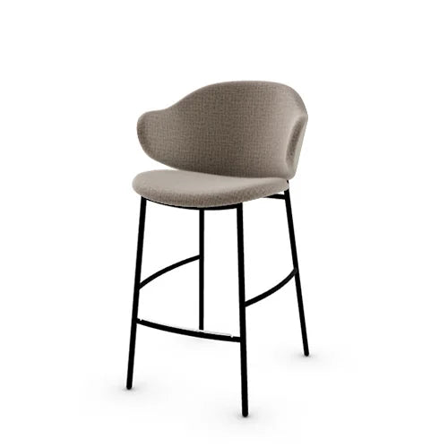 banco holly tipo piel y metal