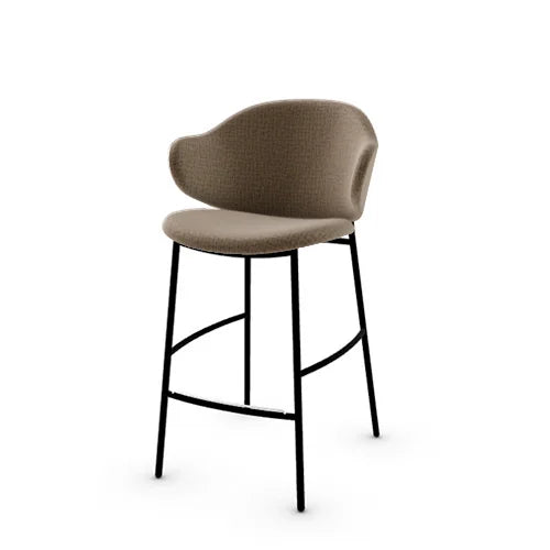 banco holly tipo piel y metal