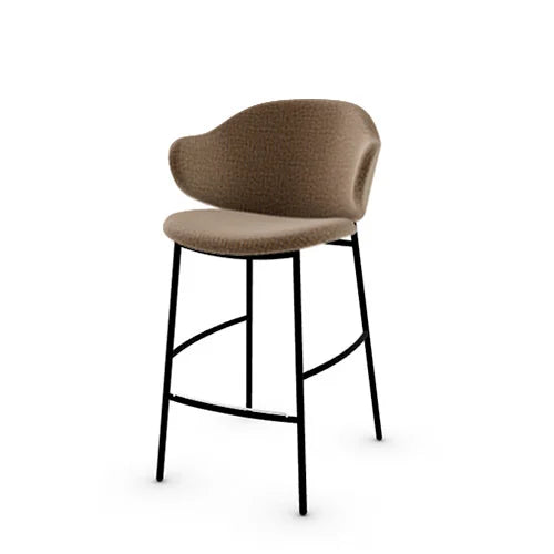 banco holly tipo piel y metal