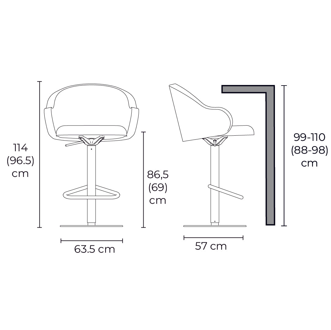 banco holly fab tela y pistón