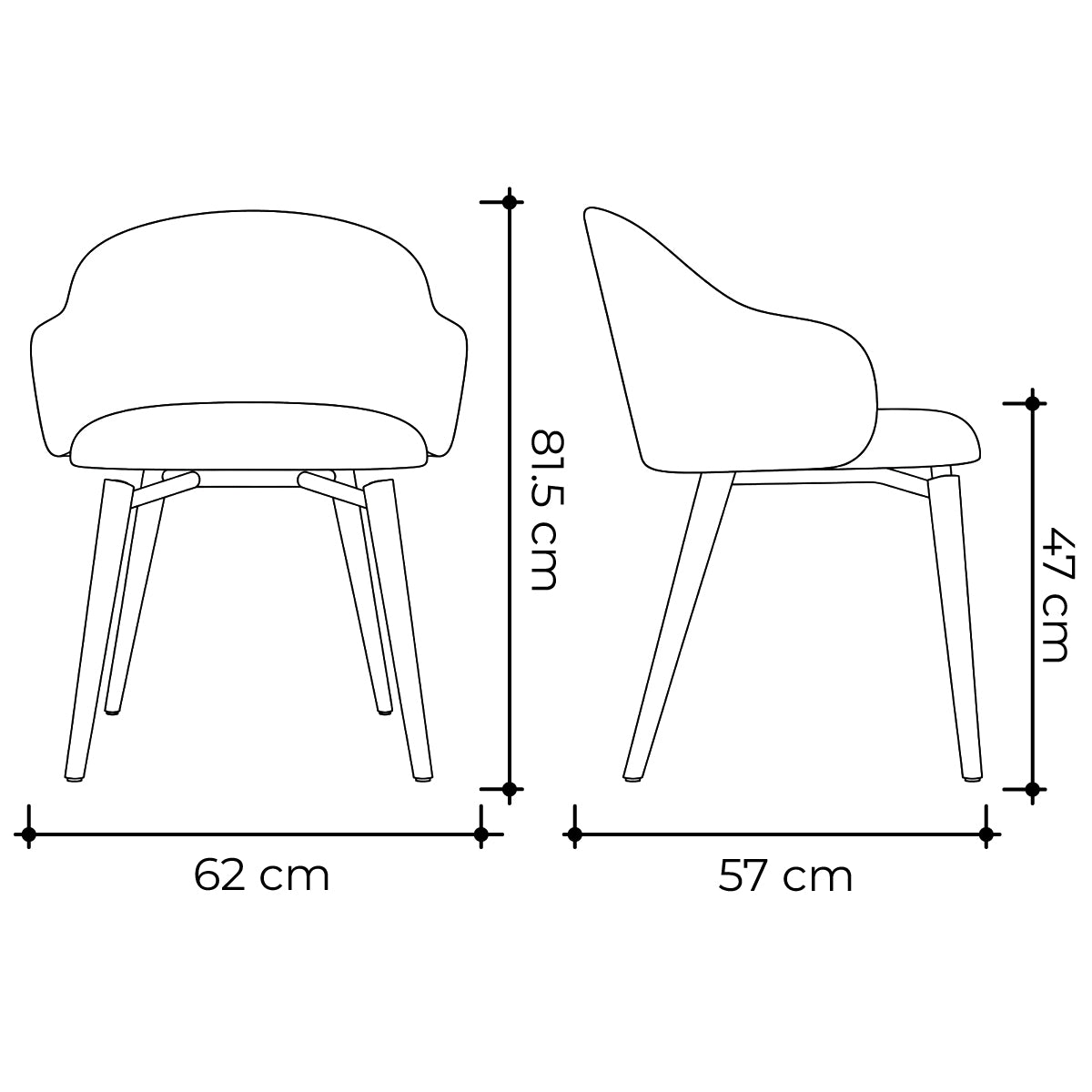 Silla giratoria Holly Fab metal