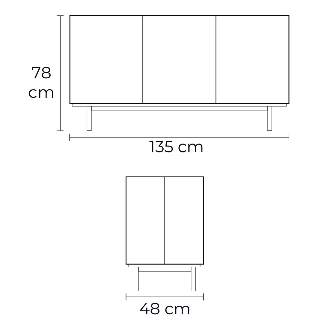 bufetero lake 3 puertas