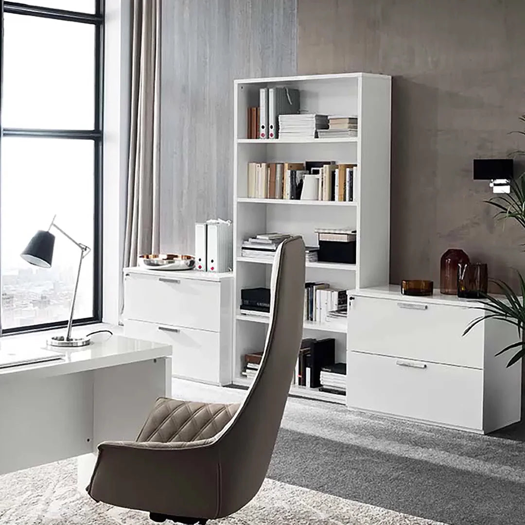 Librero blanco Sedona. Muebles Italianos