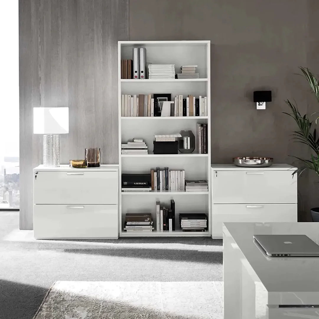 Librero blanco Sedona. Muebles Italianos