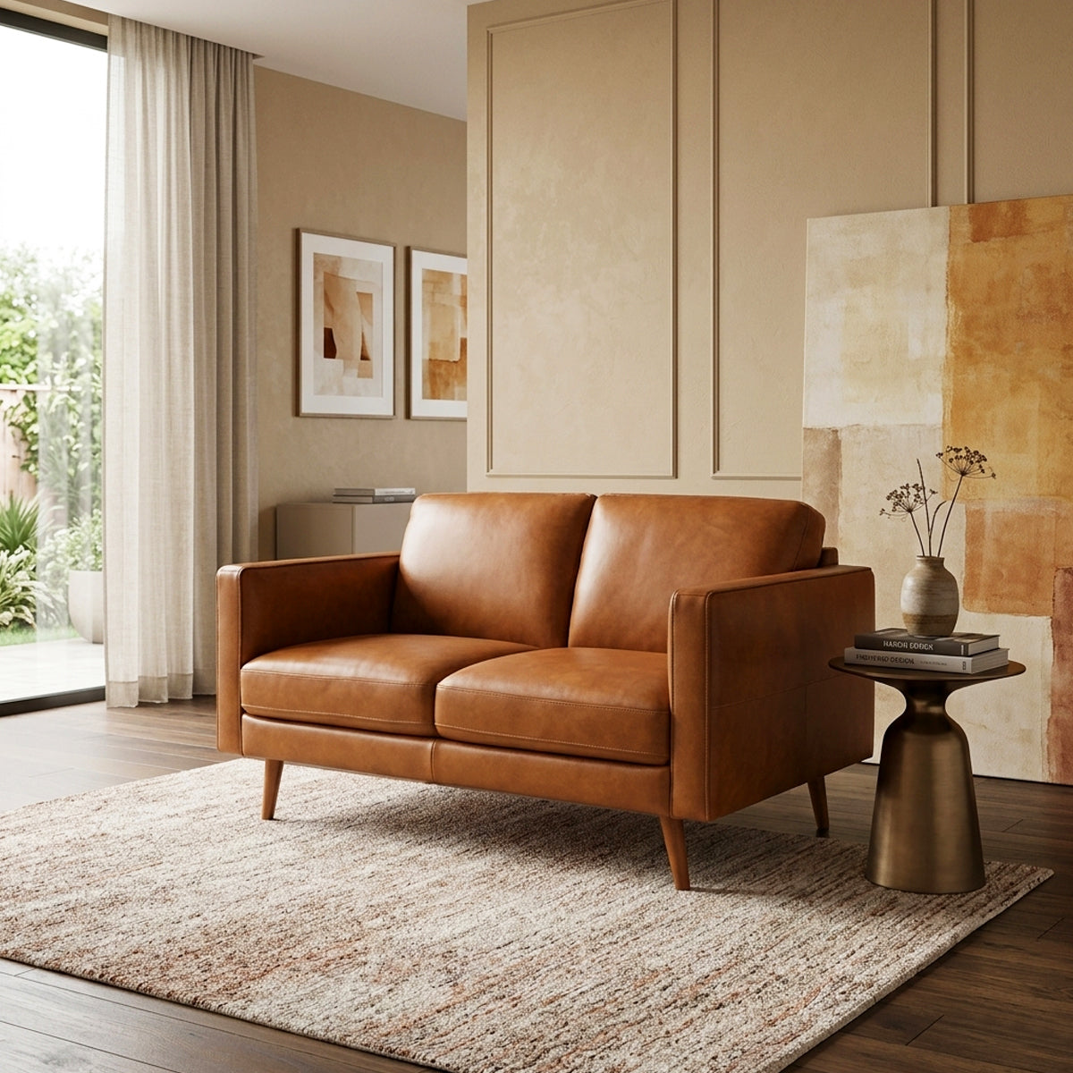 Love seat Destrezza Natuzzi en piel