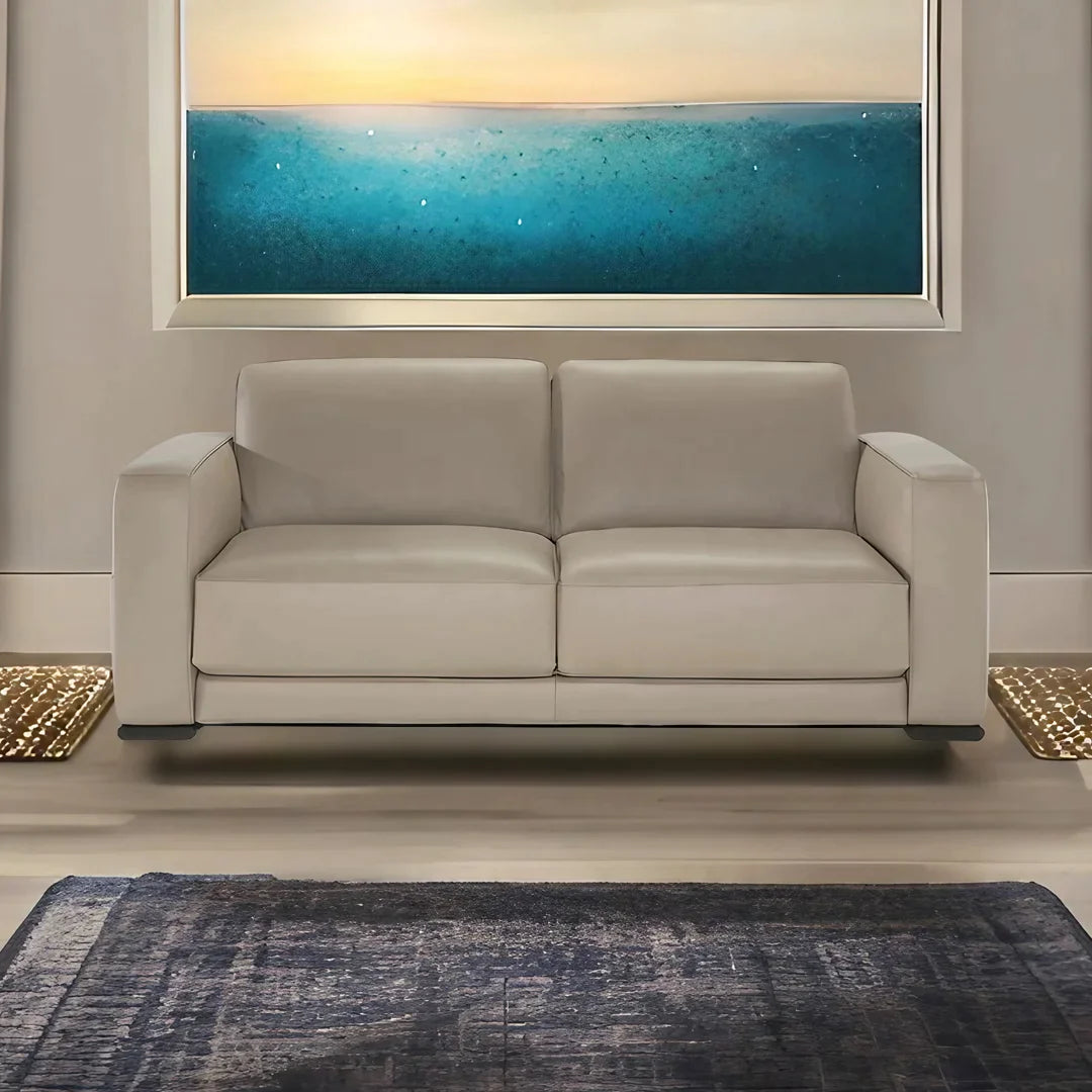 Loveseat Boston piel. Muebles Italianos