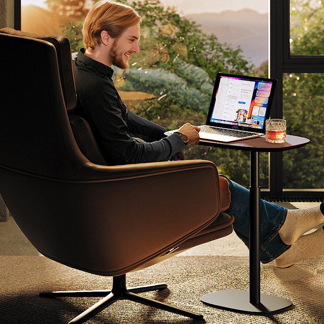 Mesa de apoyo ajustable Serif de madera